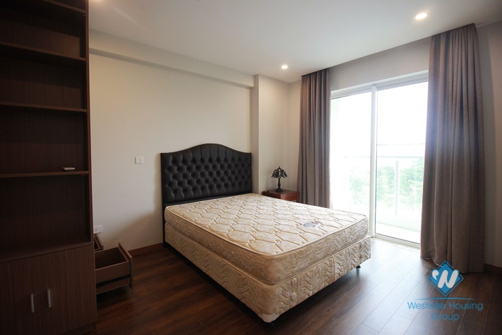 Three-bedroom apartment with large natural view for rent in Ciputra, Tay Ho, Hanoi